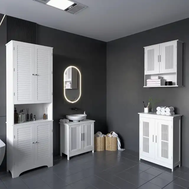 72" Tall Bathroom Storage Cabinet, Slim Bathroom Cabinet  in Storage & Organization in Markham / York Region - Image 2
