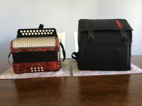Hohner Erica Accordion Red A/D For Sale