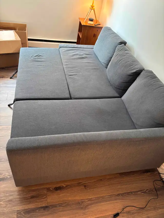 IKEA Friheten Grey Sofa-Couch in Couches & Futons in Kingston - Image 5