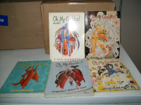 Lot of 5 'Oh My Goddess!' manga books, paperback