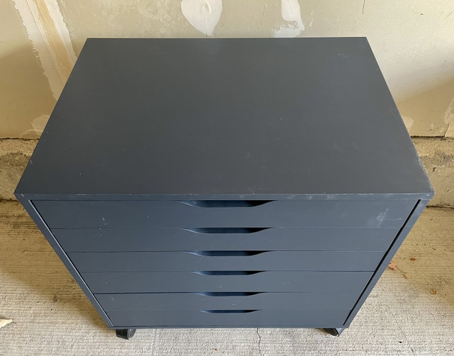 IKEA Alex Drawers Chest of 5 Drawers on Casters Dressers & Wardrobes