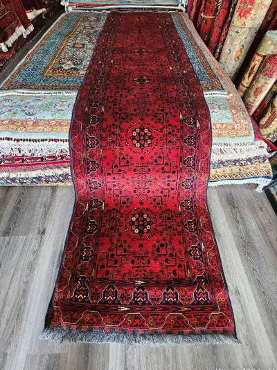 High-quality woollen handmade Runner rug, View more
