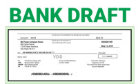 Don’t accept bank drafts or certified cheques.