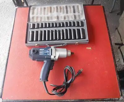 Mastercraft Corded 1/2" Impact Wrench with Sockets, View more