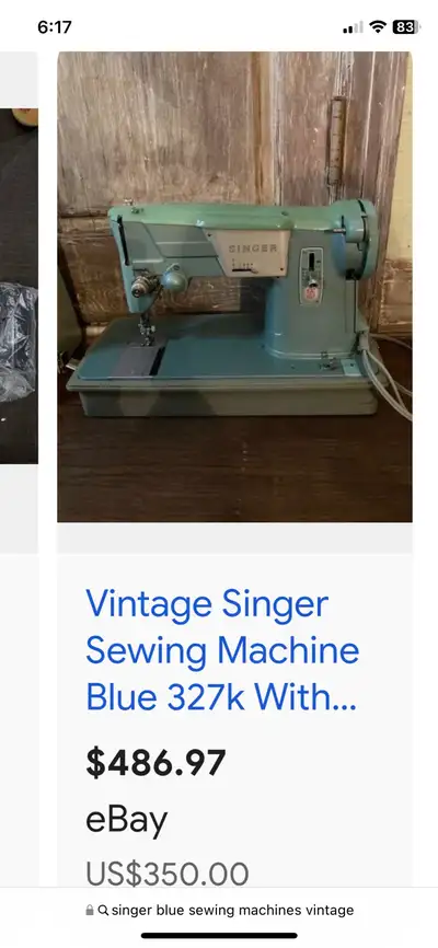 This vintage Singer sewing machine is a true piece of history, ready to bring a touch of nostalgia a...