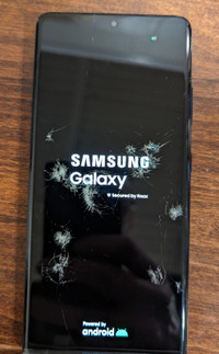 Galaxy Ultra S21 5G phone - Cracked Screen but working perfect