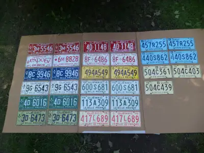 Lot plaques auto, View more