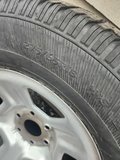 Set of 4 275/65/R18 on steel rims used one winter. Excellent condition. Off 2021 Ram 1500 .