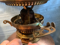 Vintage Copper Duplex Oil Lamp