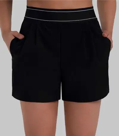 NWT Sunzel Black Dress Shorts for Women 4" Yoga Athletic shorts , View more