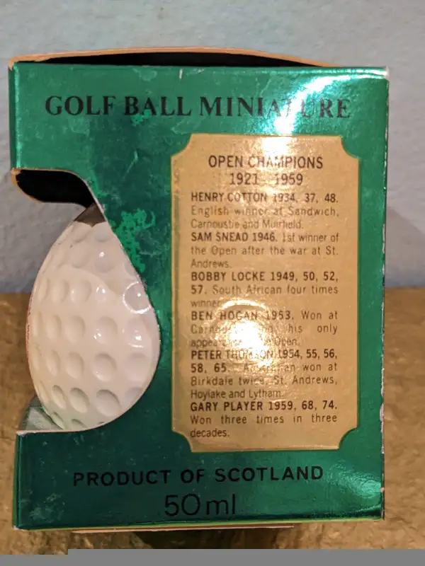 1993 Old St. Andrews Scotch Whiskey Miniature GolfBall decanter in Arts & Collectibles in City of Toronto - Image 8