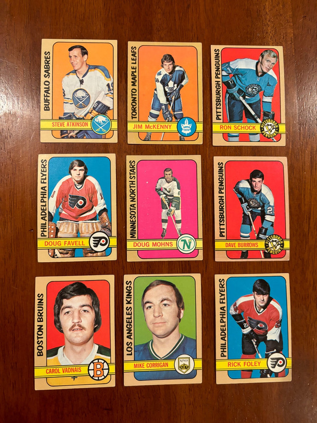 1972/73 TOPPS hockey cards lot of 27 dans Art et objets de collection  à Ville de Montréal - Image 3