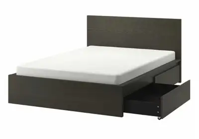 MALM Full/Double bed + Mattress, View more