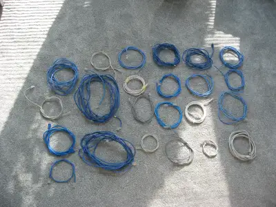Lot of 22 Ethernet Network Cables Various Lengths USED, View more