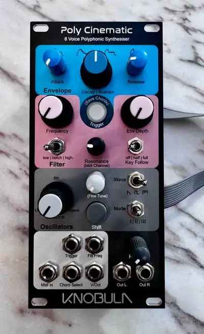 Knobula Poly Cinematic 8-Voice Polyphonic Eurorack VCO, View more