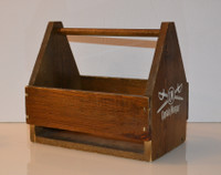 Captain Morgan Wooden Crate Brown Carrying Storage 8" x 5.5"