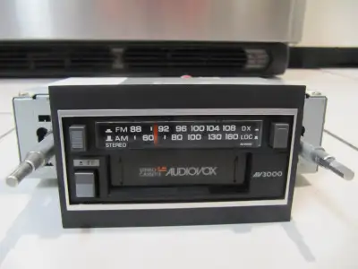 Up for sale is a vintage Audiovox Model AV 3000 Cassette Tape Player With AM-FM Stereo Radio Two Kno...