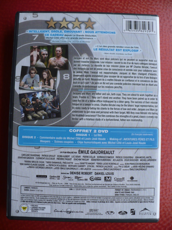 2 DVD-DE PÈRE EN FLIC(MICHEL COTÉ-LOUIS-JOSÉ HOUDE-RÉMY GIRARD ) dans CD, DVD et Blu-ray  à Longueuil/Rive Sud - Image 2
