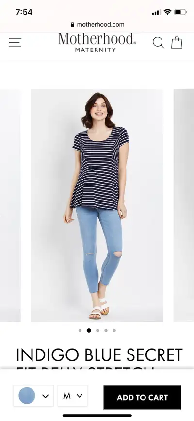NEW WITH TAGS- maternity jeans- stretch - size M, View more