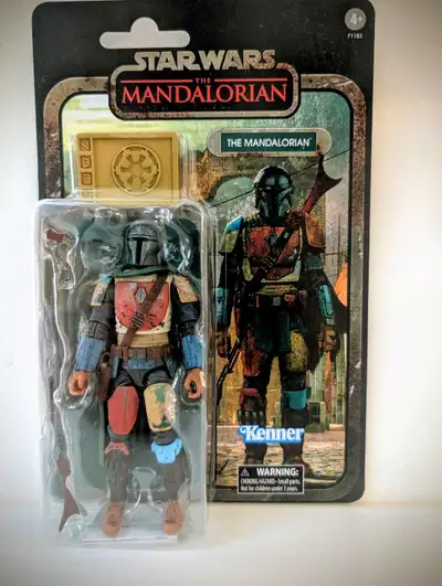 Star Wars The Black Series The Mandalorian 6 inch action figure. From Star Wars The Mandalorian seri...