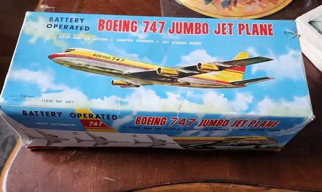 $300 FIRM:: Vintage tin toy, Boeing 747 Jumbo Jet Plane, in Toys & Games in St. John's - Image 2