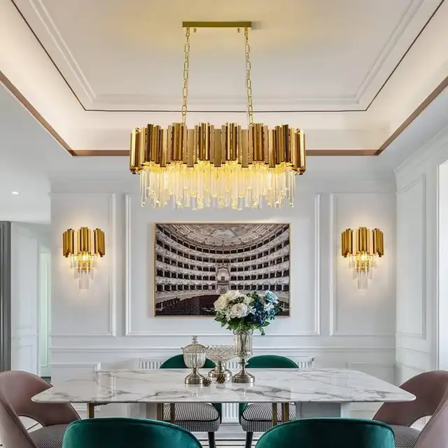 Modern Crystal Wall Sconce Lighting Gold Wall Sconce Crystal Hal in Indoor Lighting & Fans in Gatineau - Image 7