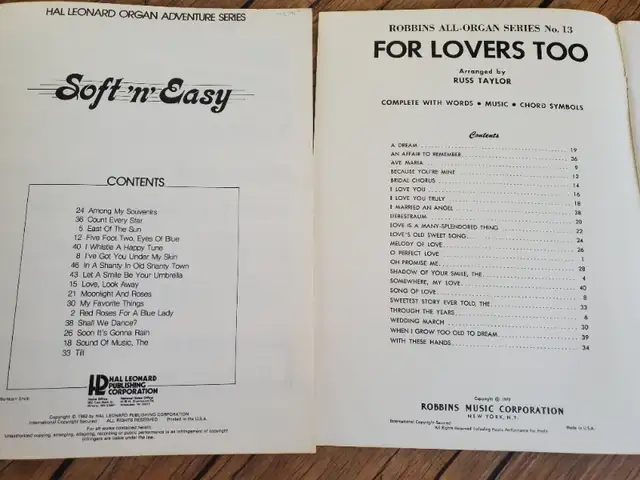 Vintage Organ Music Lot in Pianos & Keyboards in Grande Prairie - Image 5