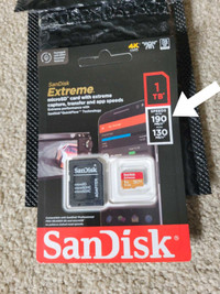 New - 1TB Sandisk Extreme 190MBs / 130MBs 