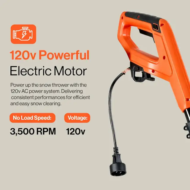 ⭐New⭐ SuperHandy 12" Electric Snow Thrower 120V Corded in Snowblowers in Markham / York Region - Image 5