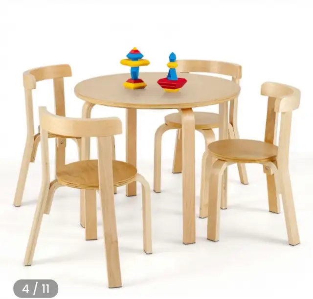 5 pc kids table and chair set with blocks.  in Dining Tables & Sets in Bridgewater - Image 5