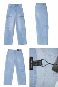 Brand New Light Blue Cargo Jeans   Delta/Surrey/Langley Greater Vancouver Area Preview