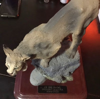 Wild cat cold cast resin statue $40 OBO