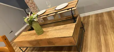 Westelm Industrial Mango Wood Lift-Top Coffee - 50” Table, View more