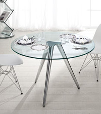 Table round ,rectangul, beveled glass top,39",47",36" new in box