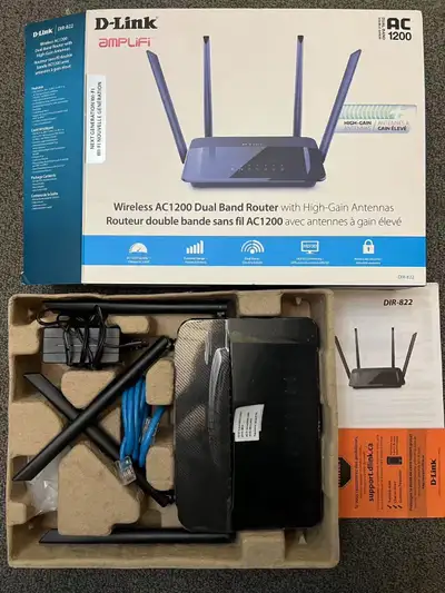 D-Link AC1200 High-Power Wi-Fi Router, Dual Band, View more