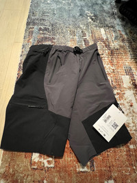 Arcteryx System A Hangdog short Greige/ White & Blackite/ Black 