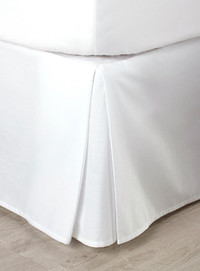 jupe de lit double (blanche) de Simons