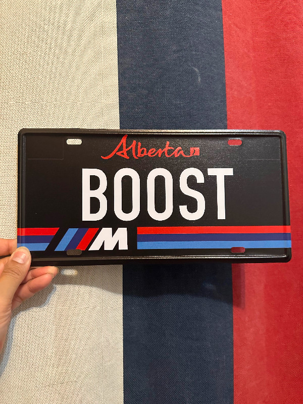 BMW M “Boosted” License Plate in Other Parts & Accessories in Calgary