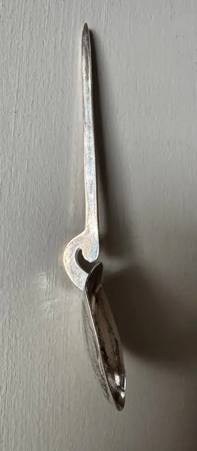 Vintage silver plate coffee spoon. 4” Unique handle. Pick up in Wildwood SW. This is available until...
