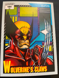 Complete set of 1991 Marvel Trading Cards.