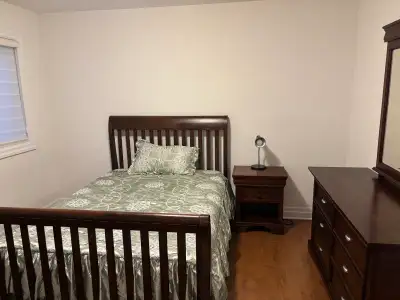 Very clean room available now in a quiet place.