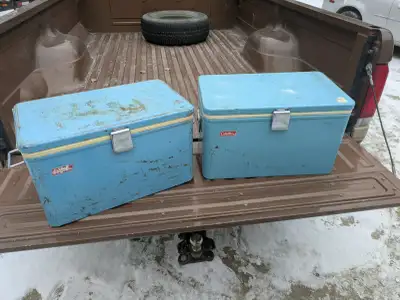 Coleman metal coolers, View more