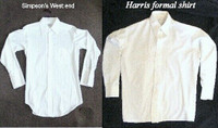 2 men’s dress/formal white shirts, very good condition, $6 each