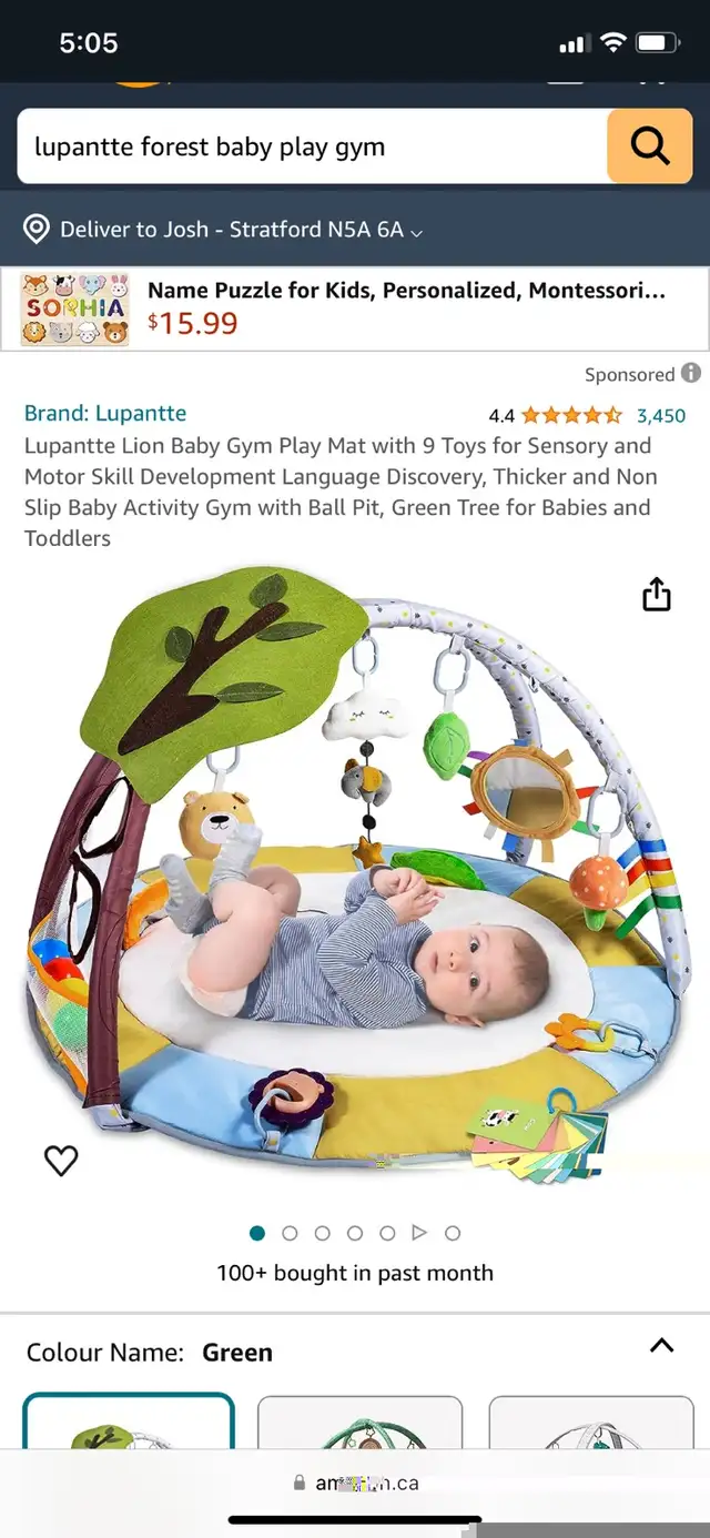 Lupantte Forest Paradise Baby Play Gym in Playpens, Swings & Saucers in City of Toronto - Image 4