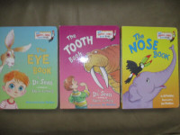 3 DR SEUSS BOOKS: The Eye Book, The Tooth Book, The Nose Book
