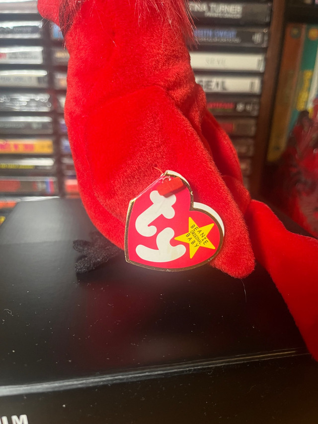 1998 Mac The Cardinal Rare and Retired Beanie Baby with Errors  in Toys & Games in City of Toronto - Image 4