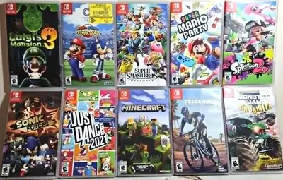 Nintendo Switch Games Lot (Mario, Luigi, Splatoon!), View more