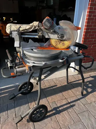 Ridgid 12” mitre saw with stand, View more