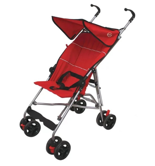 Red Canopy Stroller in Strollers, Carriers & Car Seats in Thunder Bay - Image 2