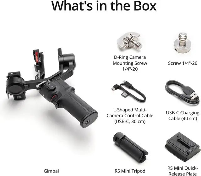 DJI RS 3 Mini, 3-Axis Mirrorless Gimbal Lightweight Stabilizer f62863280483713121